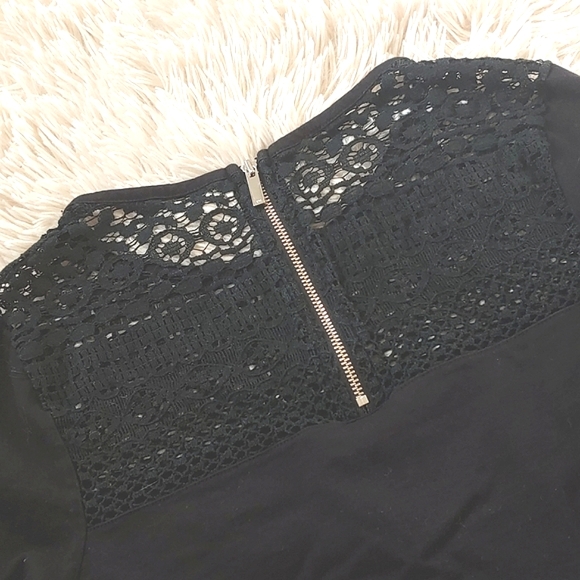 💐Karen Millen 6, Lace Inset Zip Back Top - Picture 5 of 7